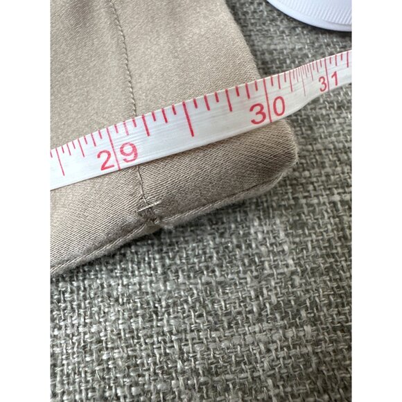 Lee Womens Regular Fit Straight Leg Pants Mid Rise Flex Motion Beige Size 8M - Picture 7 of 7